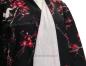 Preview: Kimono Bademantel Cherry Blossom schwarz gefüttert